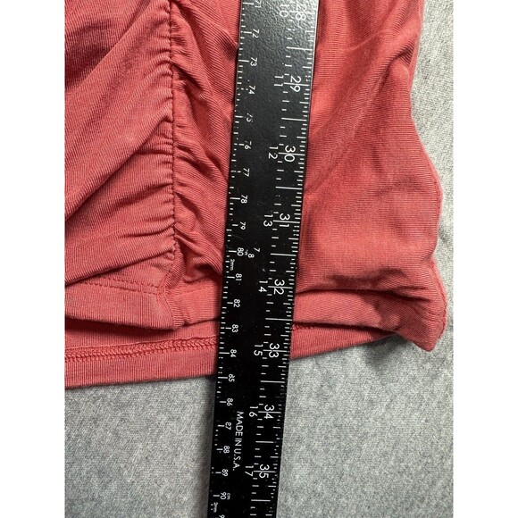 Wilfred Lydia Mini Dress Ruched Rosy Red Rouge‎ Rose Size Large - Picture 5 of 9